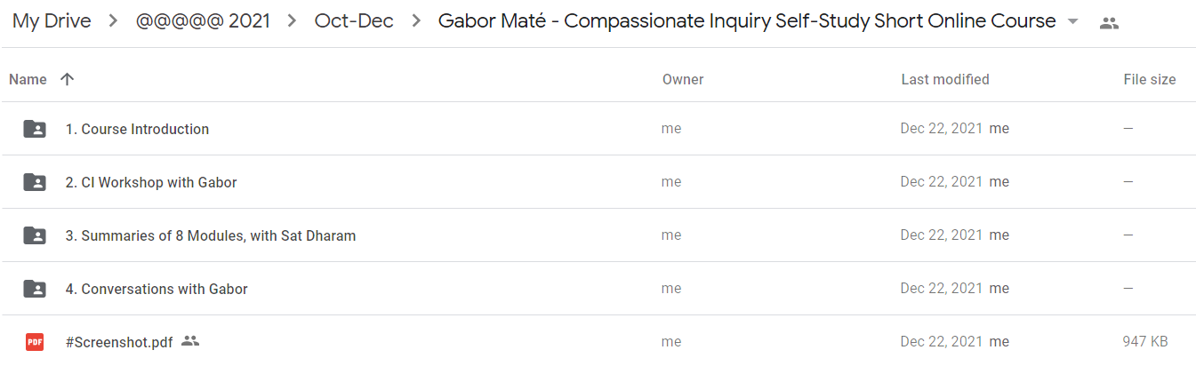 Gabor Maté - Compassionate Inquiry Self-Study Short Online Course