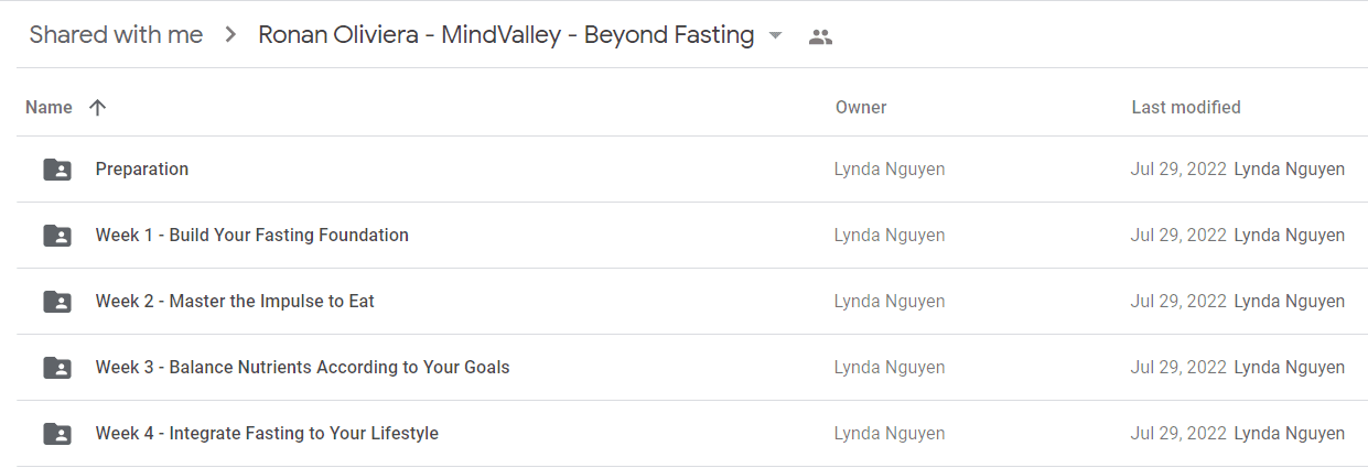 Ronan Oliviera - MindValley - Beyond Fasting